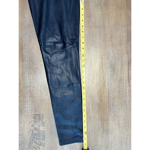 Ann Taylor Women's NWT Pants Faux Leather Black High Rise Size 2P MSRP $98 Fall - Picture 7 of 7
